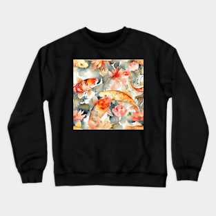 Watercolor Koi pattern -3 Crewneck Sweatshirt